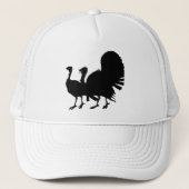 Silhouet van kalkoenen trucker pet (Voorkant)