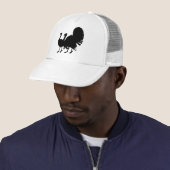 Silhouet van kalkoenen trucker pet (In situ)