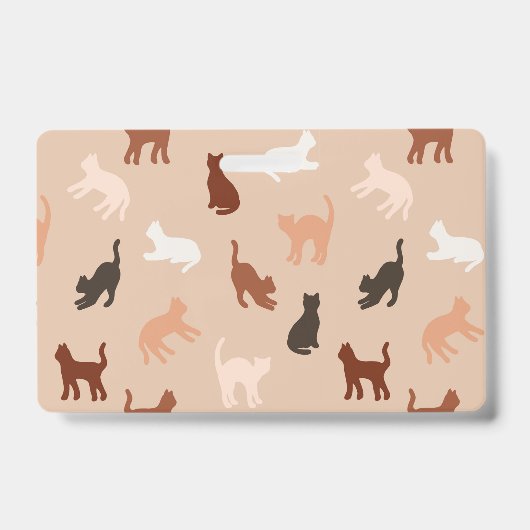 Silhouet van kat badge (Voorzijde)