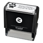 Silhouet van kattenpootafdruk zelfinktende stempel (Product)