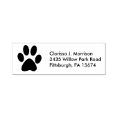 Silhouet van kattenpootafdruk zelfinktende stempel (Design)