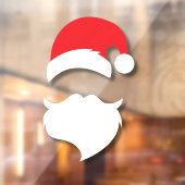 Silhouet van Kerstman Raamsticker (Vel 2)