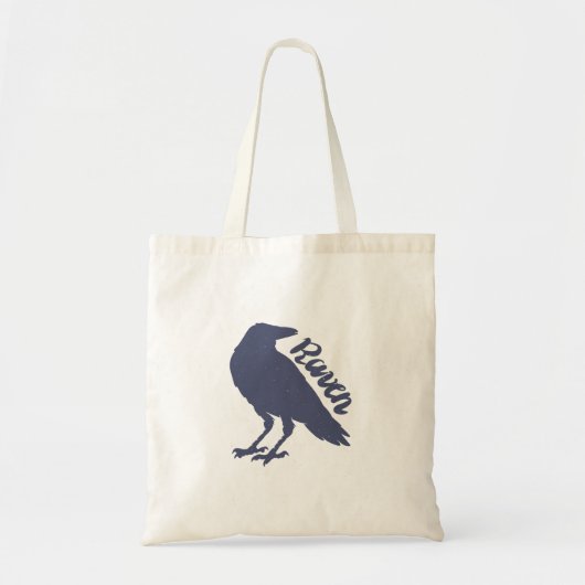 Silhouet van kraai - Kies achtergrondkleur Tote Bag (Voorkant)