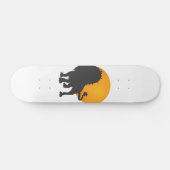 Silhouet van leeuw - Kies achtergrondkleur Persoonlijk Skateboard (Horizontaal)