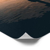 Silhouet van Man Poster (Hoek)