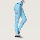 Silhouet van manta rog leggings (Rechts)