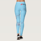 Silhouet van manta rog leggings (Achterkant)