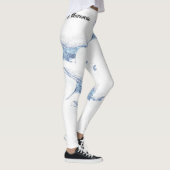 Silhouet van manta rog leggings (Rechts)
