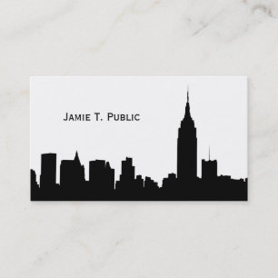 Silhouet van NYC-skyline, Empire State Building #1 Visitekaartje