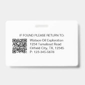 Silhouet van olieboortoren badge (Achterkant)