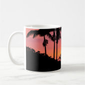 Silhouet van palmbomen, Hawaii Koffiemok (Links)