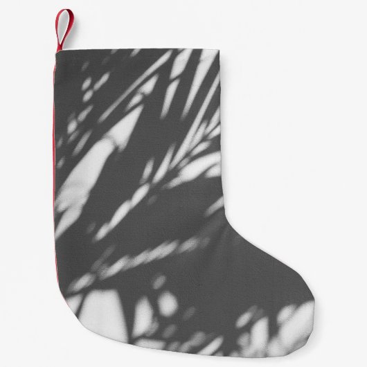 Silhouet van palmboom kleine kerstsok (Voorkant)