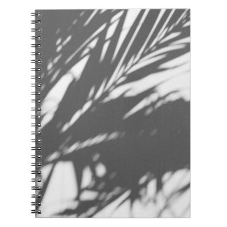 Silhouet van palmboom notitieboek