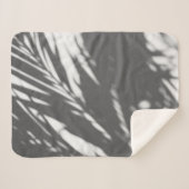Silhouet van palmboom sherpa deken (Voorkant (horizontaal))