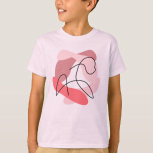Silhouet van sereniteit: de schoonheid van een vri t-shirt
