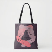 Silhouet van sereniteit: de schoonheid van een vri tote bag (Voorkant)