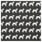Silhouet van Sint-Bernardshond huisdier Stof (Swatch)