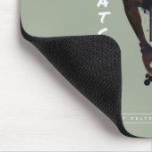 Silhouet van skateboarder - Stedelijk ontwerp Muismat (Hoek)