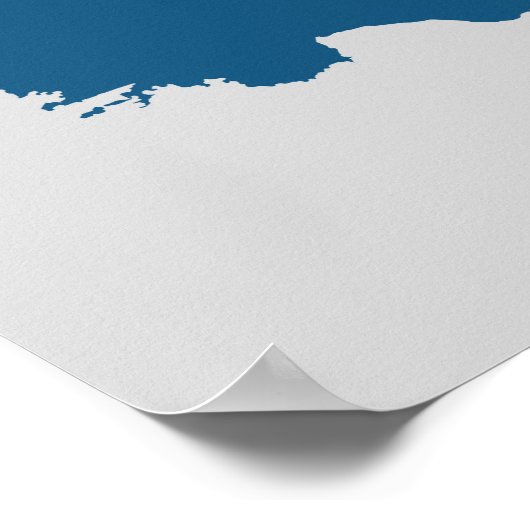 Silhouet van Turkije Poster (Hoek)