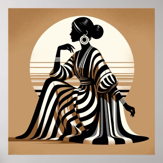 Silhouet van verfijning poster (Voorkant)