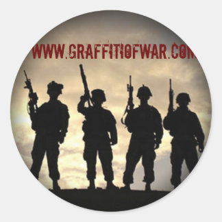 Silhouet Vervagen naar Zwart Ronde Stickers