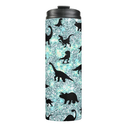 silhouet vis haai walvis gradiënt melkweg ruimte thermosbeker (Voorkant)