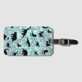 silhouet vis haai walvis gradient Sparkle galax Bagagelabel (Voorkant (horizontaal))
