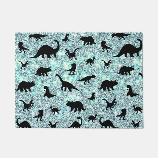 silhouet vis haai walvis gradient Sparkle galax Deurmat (Voorkant)