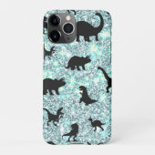 silhouet vis haai walvis gradient Sparkle galax iPhone Hoesje (Achterkant)
