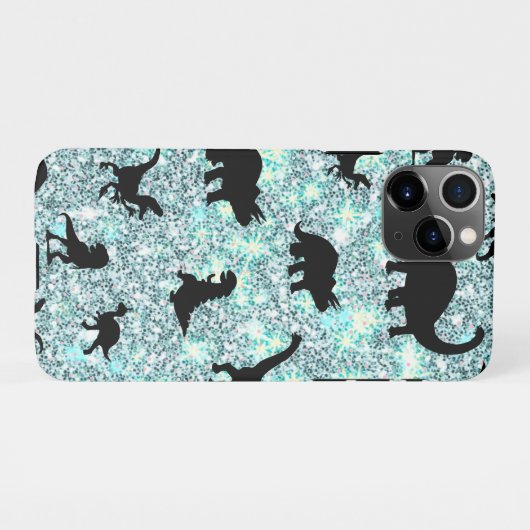 silhouet vis haai walvis gradient Sparkle galax iPhone Hoesje (Achterkant horizontaal)