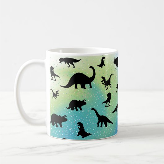 silhouet vis haai walvis gradient Sparkle galax Koffiemok (Links)