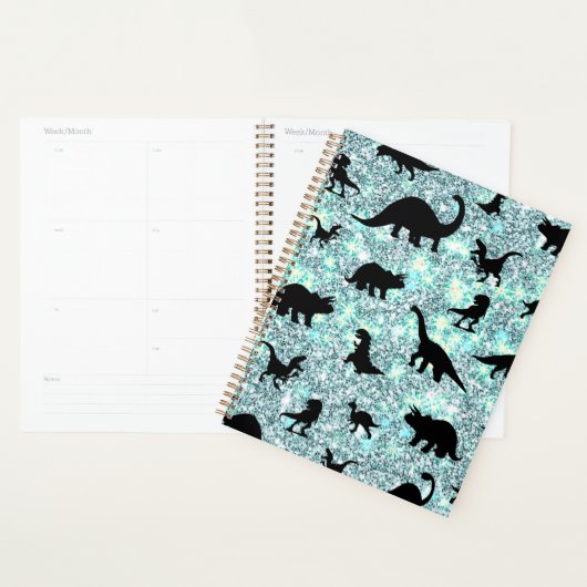 silhouet vis haai walvis gradient Sparkle galax Planner (Display)