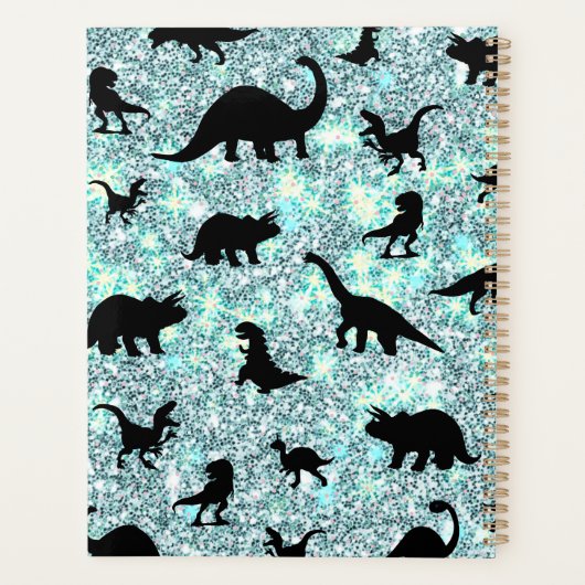 silhouet vis haai walvis gradient Sparkle galax Planner (Achterkant)