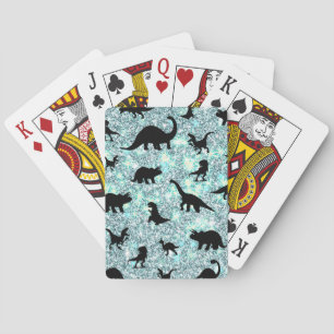 silhouet vis haai walvis gradient Sparkle galax Pokerkaarten