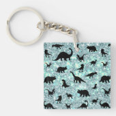 silhouet vis haai walvis gradient Sparkle galax Sleutelhanger (voorkant)