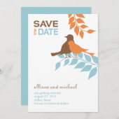Silhouet Vogels Save the Date (Voorkant / Achterkant)