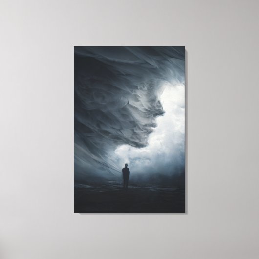 Silhouet voor kolossaal nevelgelaat canvas afdruk (Voorkant)