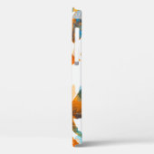 Silhouetbladeren: waterverf, digitale naadloze pa Case-Mate iPhone case (Achterkant / Links)