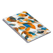 Silhouetbladeren: waterverf, digitale naadloze pa notitieboek (Rechterzijde)