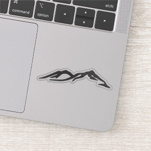 SilhouetMountain Peaks Sticker