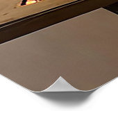 Silhouetscène van vrouw met Natuur-thema Poster (Hoek)