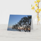 silhouetsereen kaart (Gele Bloem)