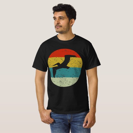 silhouette 70's met bekkenretro t-shirt (Voorkant volledig)