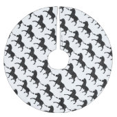 Silhouette afdrukken in zwart-wit en grijs kerstboom rok (Voorkant)