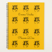 Silhouette African Art Celebration Dance Sinaasapp Planner (Voorkant)