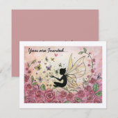 Silhouette and Roses Kaart (Voorkant / Achterkant)