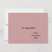 Silhouette and Roses Kaart (Achterkant)