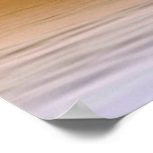 Silhouette angler op het meer poster (Hoek)