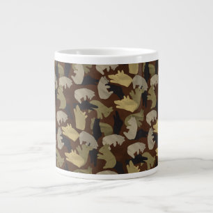 Silhouette Animal Camouflage Brown Grote Koffiekop
