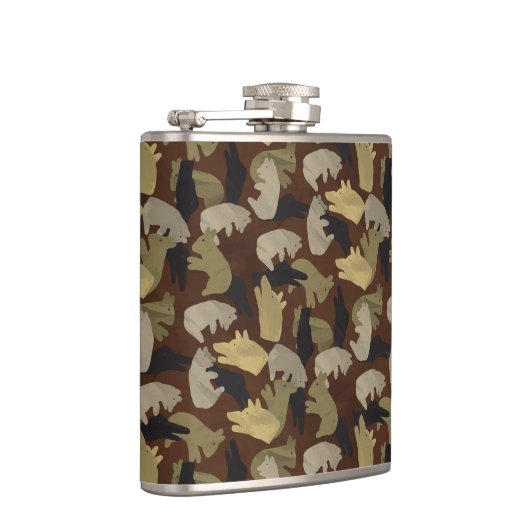 Silhouette Animal Camouflage Brown Heupfles (Rechts)